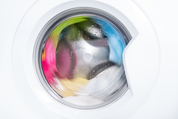 reliable washers washing machines durable best front-load washer with colored laundry inside wash cycle on 